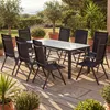 CASARIA® Gartenmöbel Set 8 Stühle mit Tisch 190x90cm Produktbild-Vorschau 2