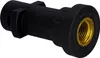 A black pressure washer sandblasting attachment with a gold threaded insert. Náhled obrázku produktu