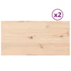 Tischplatten 2 Stk. 80x40x2,5 cm Rechteckig Massivholz Produktbild-Vorschau 1