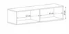 A line drawing of a wall-mounted cabinet with two open compartments. Podgląd zdjęcia produktu