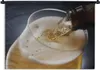 MuchoWow® Wandteppich Wandbehang Eingeschenktes Bier vor Produktbild-Vorschau 1