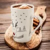 Zimný hrnček z porcelánu s motívom sobov, vhodný do Náhľad obrázku produktu 2