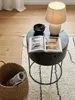 Nachttisch rund mit Schublade Mango Massivholz | Produktbild-Vorschau 5