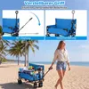 COSTWAY 2in1 Bollerwagen 85L faltbar, Gartenwagen mit Produktbild-Vorschau 5