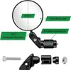 Fahrradspiegel 2 Stück HD 360 Drehbar Klappbar Lenker Produktbild-Vorschau 7