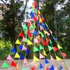 100m de chaîne de fanions Multicolore Nylon Tissu Bunting Voir les images du produit 7