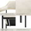 Fauteuil DOÉ rembourré avec pieds en acier - Aspect velours Voir les images du produit 5