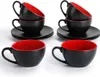 MIAMIO - Juego de tazas de capuchino, colección "Le Vista previa de la imagen del producto 4