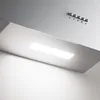 A close-up view of the underside of a kitchen range hood, showing the light and control buttons. Náhled obrázku produktu