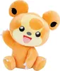A plush toy of a Pokemon character, Teddiursa, sitting and waving. Voir les images du produit