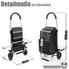BigDean 2-in-1 Einkaufstrolley klappbar auch als Sackkarre Produktbild-Vorschau 3