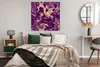 MuchoWow® Poster Marmor - Gold - Lila - Chic 100x100 cm - Produktbild-Vorschau 4