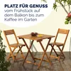 CASARIA® Balkonmöbel Set 2 Personen Wetterfest Holz Produktbild-Vorschau 8