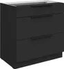 Unterschrank LUNARA – Breite 80 cm, schwarz Produktbild-Vorschau 1