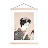 MuchoWow® Textilposter Vintage - Frau - Schminken - Japan Produktbild-Vorschau 1
