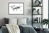 MuchoWow® Gerahmtes Poster Weltkarte - Reisen - Weiß 80x60 Produktbild-Vorschau 5