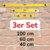 Wasserwaage Set 40 cm 60 cm 100 cm - klein, mittel, lang - Produktbild-Vorschau 5