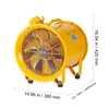 VEVOR stavebný ventilátor Striedavý motor 550 W stavebný Náhľad obrázku produktu 8