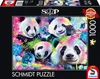 Schmidt Spiele Puzzle Sheena Pike Neon Blumen Pandas Produktbild-Vorschau 1