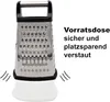 mucHome 4-seitige Küchenreibe Edelstahl mit Behälter, Produktbild-Vorschau 4