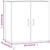 vidaXL Nástěnná skříňka bílá 60x31x60 cm Dřevěný materiál Náhled obrázku produktu 8