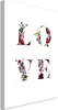 Italienischer Leinwand Leinwandbild - Love in Flowers (1 Produktbild-Vorschau 1
