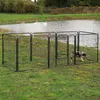 recinto per cuccioli lionto, recinto in metallo a 8 pezzi Anteprima dell’immagine prodotto 4