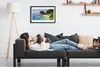 Bild 60x40 MDF-Rahmen Wandkunst Sea Rock Beach Boote Produktbild-Vorschau 3