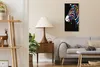 Wanduhr Uhr Wandbild Leinwand 30x60 Foto groß Zebra mit Produktbild-Vorschau 3