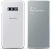 A white Samsung phone case with a transparent cover showing the phone's screen. Náhled obrázku produktu