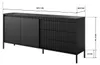 Sideboard Kommode FERRATO 187 cm Schwarz Riffelung grifflos Produktbild-Vorschau 4