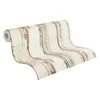 A roll of wallpaper with a wood plank pattern. Produktbild-Vorschau