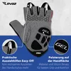 Levaz Pro - Fahrrad GEL Handschuhe Halbfinger Bike City Produktbild-Vorschau 3