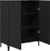 vidaXL Sideboard Schwarz Eichen-Optik 69,5x34x90 cm Produktbild-Vorschau 4