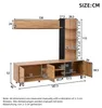 Merax TV Wohnwand Set mit Vitrine und Regal, Mediawand mit Produktbild-Vorschau 7