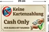 Kopie von Schild Keine Kartenzahlung mit Klebepads 25x15cm Produktbild-Vorschau 5