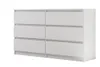 Moderne Kommode LINDA 6S - Sideboard 140cm mit 6 Schubladen Produktbild-Vorschau 1