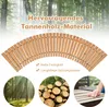 COSTWAY Zahradní chodník dřevěný rolovací, zakřivený Náhled obrázku produktu 5