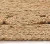 vidaXL Tappeto con motivo intrecciato in juta 90 cm rotondo Anteprima dell’immagine prodotto 1