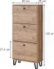 Schuhkipper Vicco Siri Goldkraft Eiche 130 x 60 cm mit 3 Produktbild-Vorschau 3