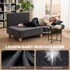 HOMCOM Schlafsessel 2-in-1 mit Bettfunktion Schlafsofa mit Produktbild-Vorschau 7