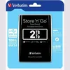 The image shows the retail packaging of a Verbatim Store 'n' Go portable hard drive. Anteprima dell’immagine prodotto