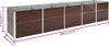 vidaXL Garten-Hochbeet Verzinkter Stahl 400×80×77 cm Braun Produktbild-Vorschau 7