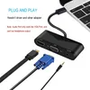 3 en 1 USB 3.1 Type-C vers HDMI 4K@60Hz, VGA et prise audio Voir les images du produit 3