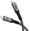 Goobay 74210, 0,5 m, USB C, USB C, 40 Gbit/s, Czarny, Szary Podgląd zdjęcia produktu 1
