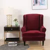 Velvet Wing Chair Covers 2 Piece Chair Covers Slipcover Náhled obrázku produktu 5