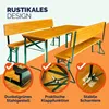 CASARIA® 2er Set Bierzeltgarnitur mit Lehne 170 cm Klappbar Produktbild-Vorschau 4