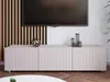 A modern living room scene featuring a TV cabinet with a television mounted above it. Produktbild-Vorschau