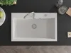 Mexen Elix Granitspüle 1-Becken 800 x 500 mm, weiß, Siphon Produktbild-Vorschau 4