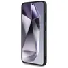 A black phone case with a geometric screen saver. Produktbild-Vorschau